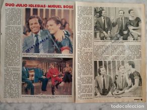 Collectionnisme de Magazine Pronto: reportaje revista pronto - duo julio iglesias - miguel bose -